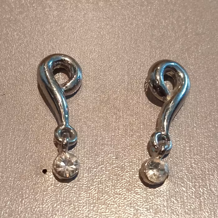 گوشواره استیل رنگ ثابت کد 2210