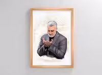 نقاشی دیجیتالی سردار سلیمانی | گرافیک با طعم تربچه