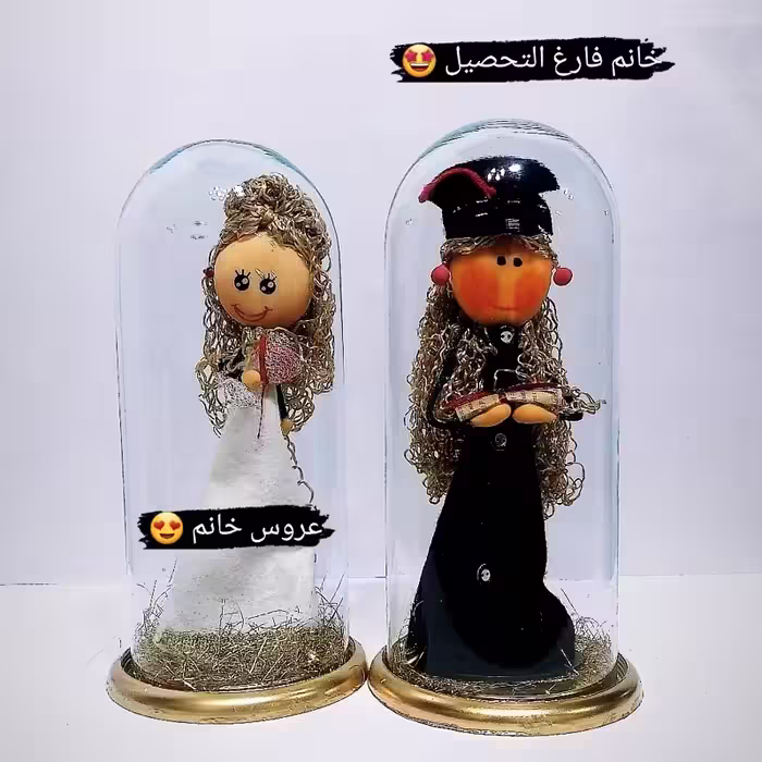 عروسک دخترهنرمند-عروسک دختر بلور دار کد 622عروسک بلوری عالیجناب- دختر هنرمند در طرحهای مختلف با ارتفاع حدود 30سانتیمتر | amazonchi