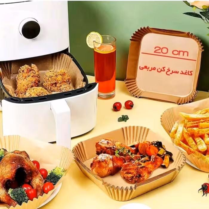 کاغذ سرخ کن مربعی سایز بزرگ 10 عدد بسته 100 عددی جلد طلقی