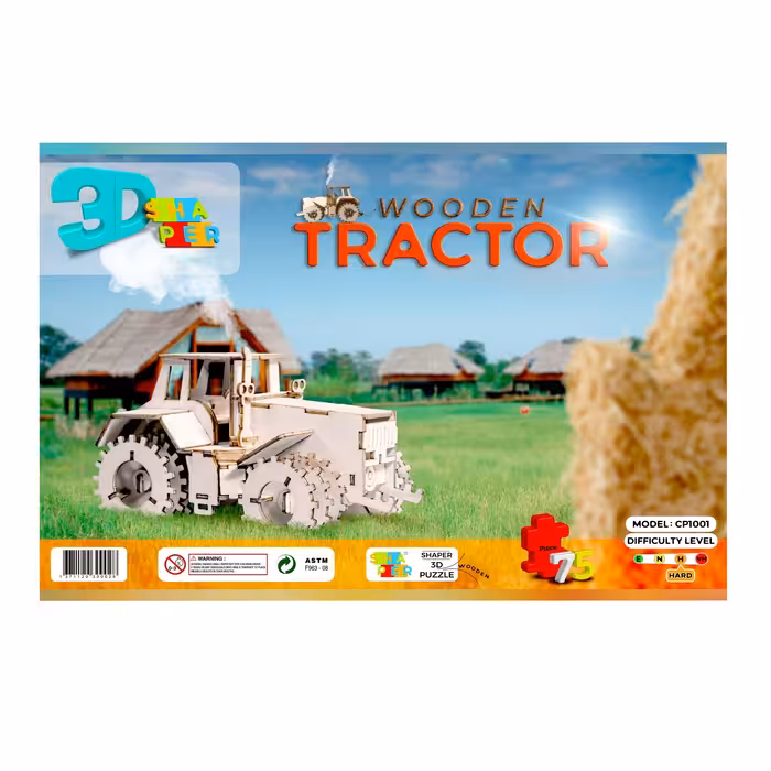 پازل سه بعدی ساختنی طرح (تراکتور) کد 7