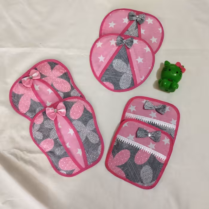 دستگیره قلبی و پروانه ای و ساده مجموعه 6 عددی( کد 607 )