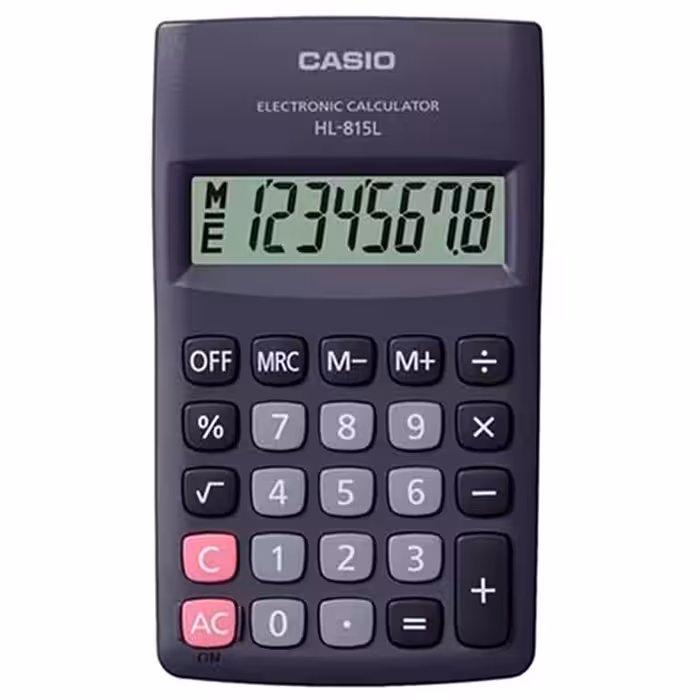 ماشین حساب کاسیو مدل HL-815 LBK
