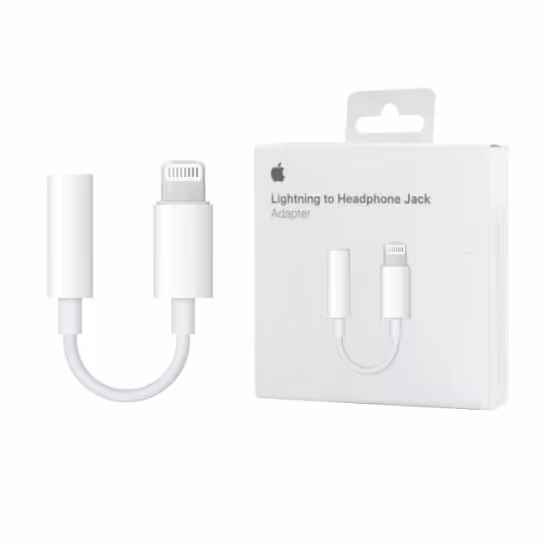 مبدل لایتنینگ به جک 3.5 میلی متری هدفون اپل - اصل چینی