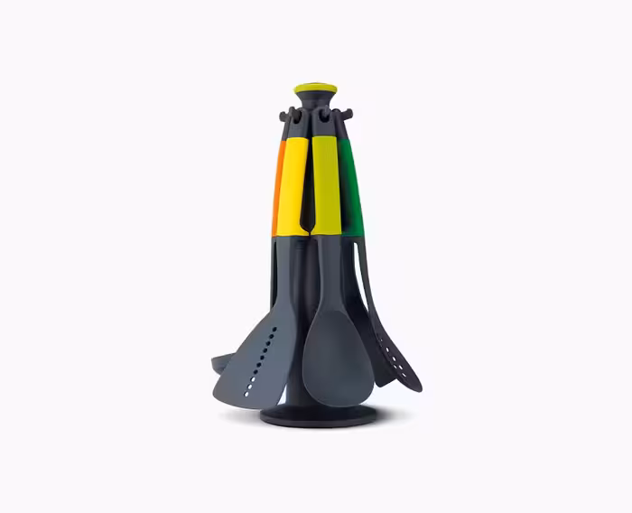 ست کفگیر و ملا قه 7 پارچه رنگی جوزف جوزف با پایه گردان Joseph Joseph Elevate Utensils Carousel Multicolor, Set of 7