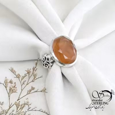 انگشتر عقیق یمن تراش دار رکاب صفوی کد 15236