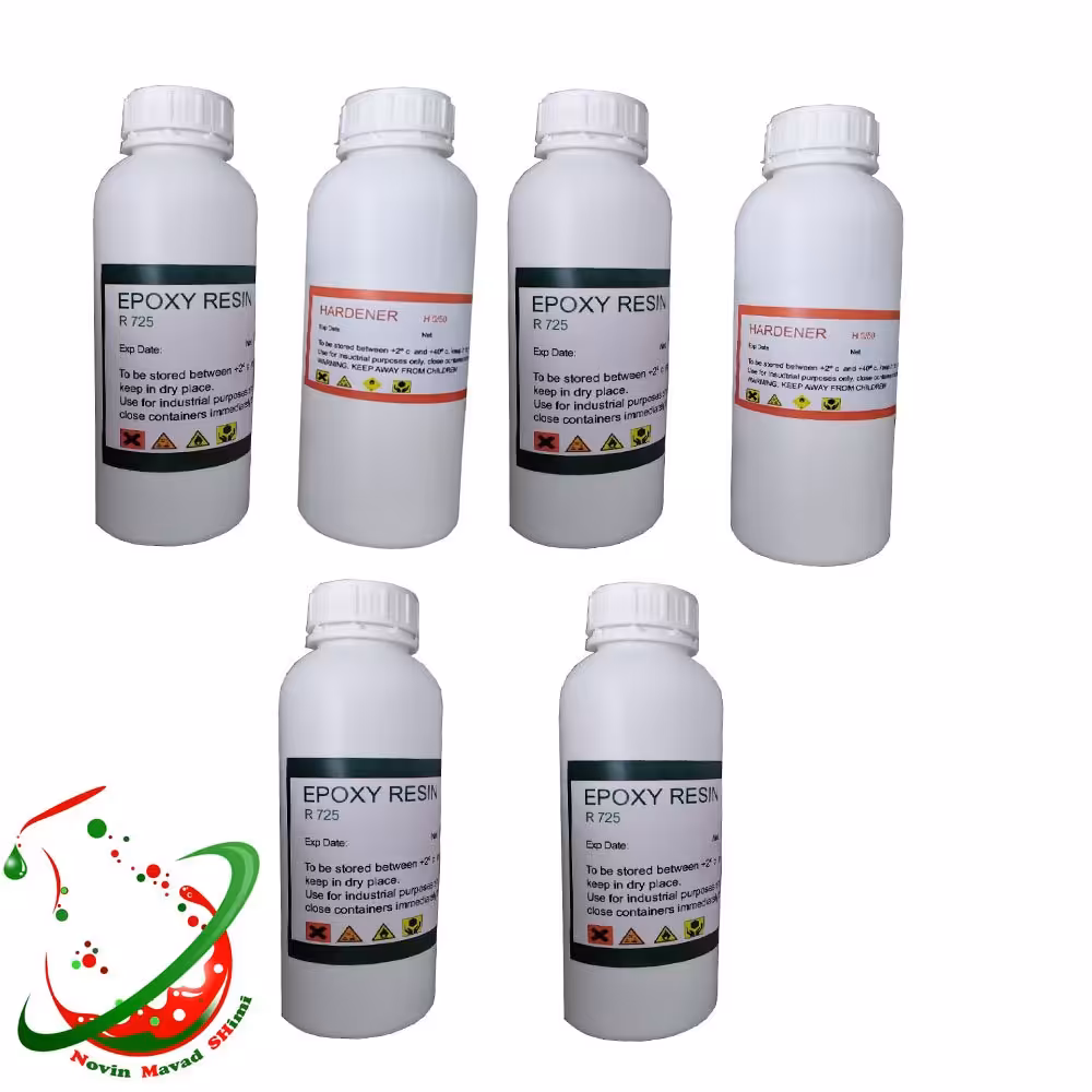 پک 6کیلو گرمی رزین اپوکسی 725 شفاف به همراه هاردنر