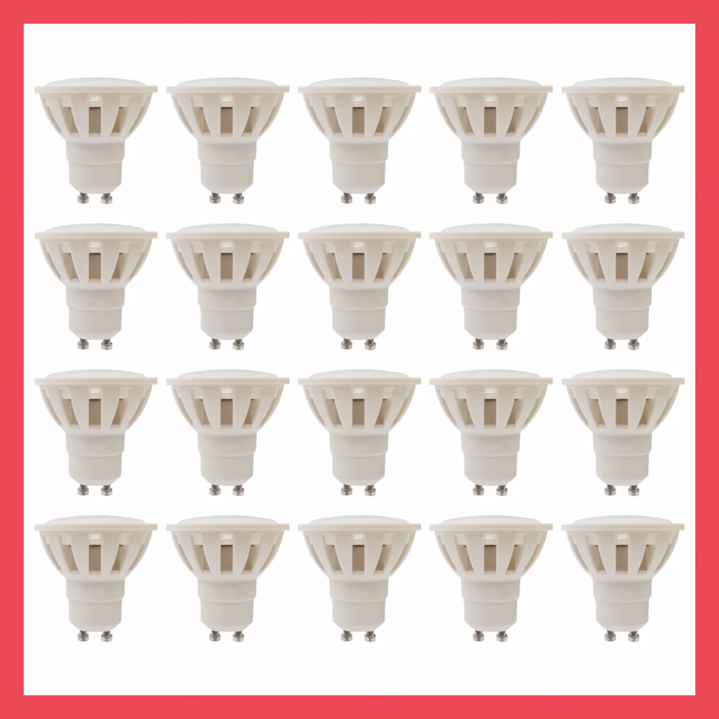 لامپ هالوژن اس ام دی اپتونیکا کد 7 مدل GU10 همراه با سوکت بسته 20 عددی