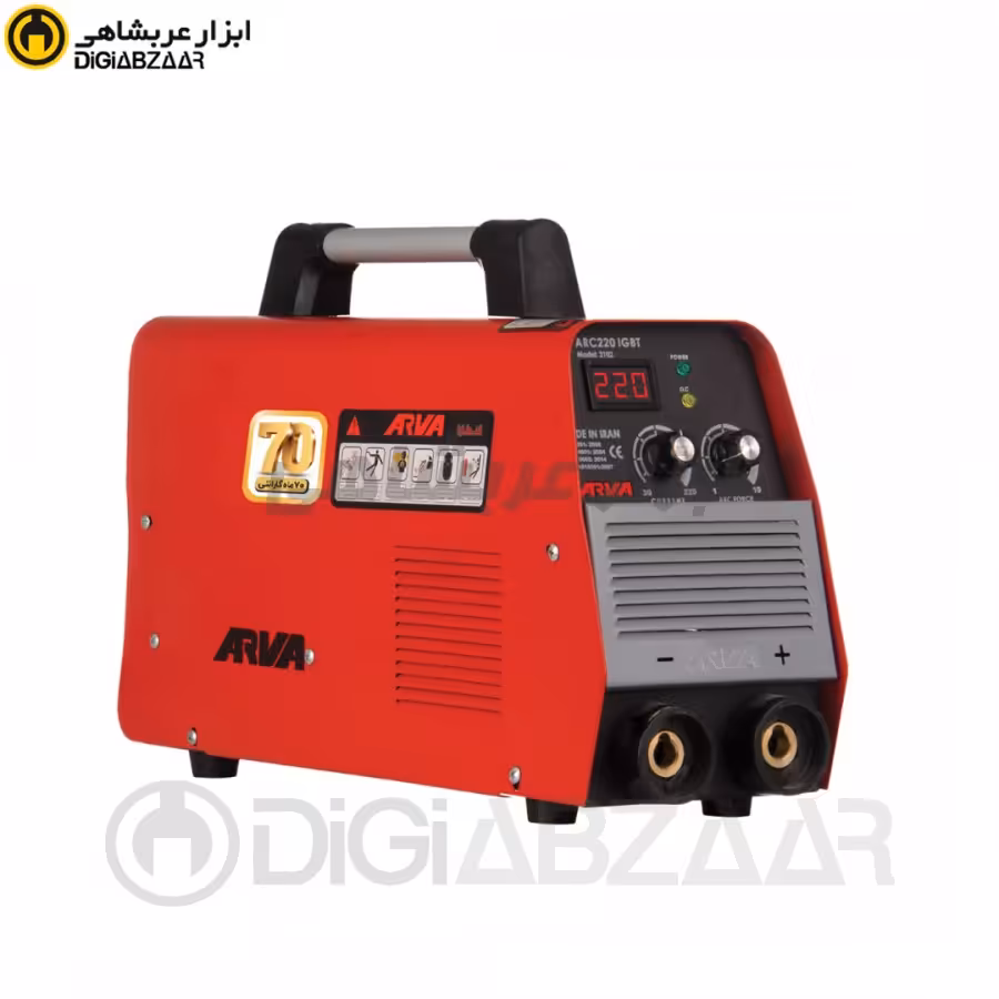 اینورتر جوشکاری 220 آمپر IGBT آروا مدل 2102 با لوازم