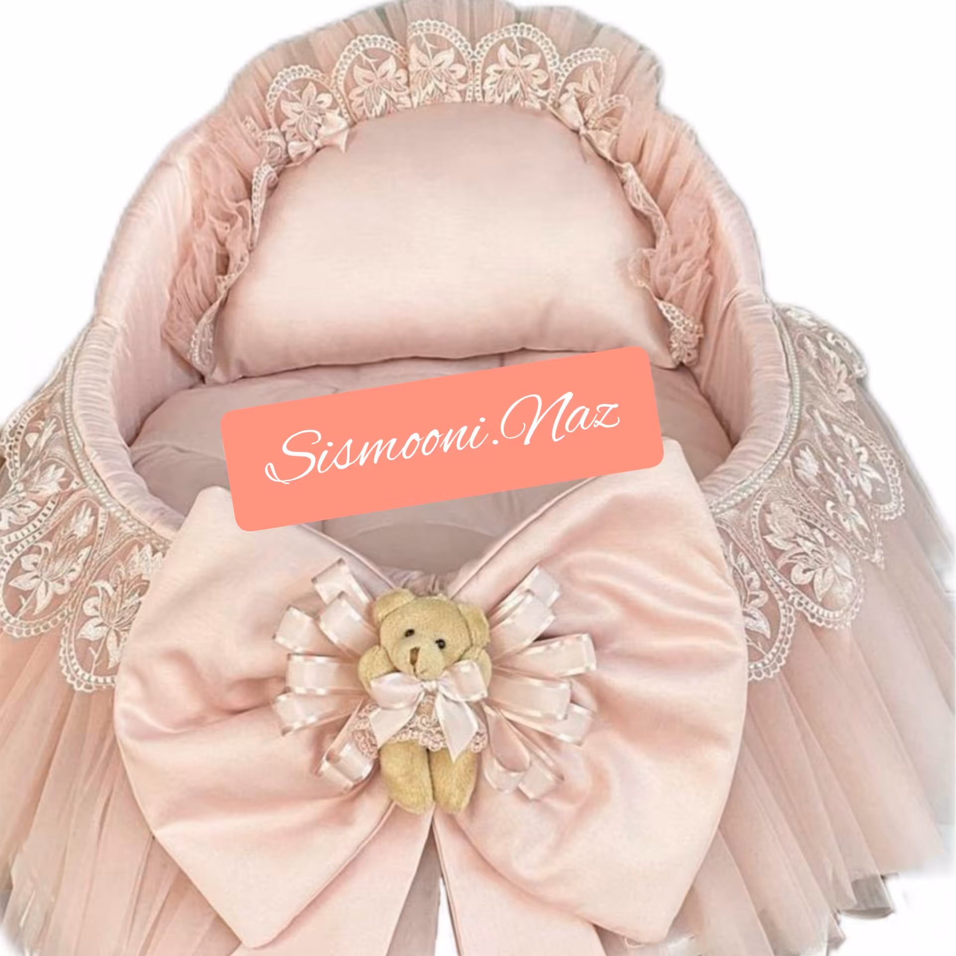 کریر گهواره ای نوزاد پرنسسی حصیری(ارسال با تیپاکس)