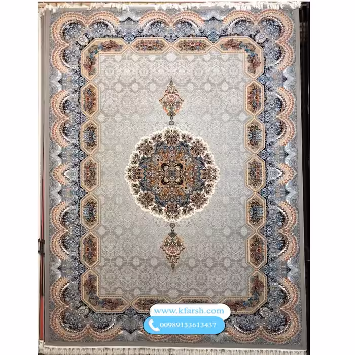 فرش 700 شانه کاشان طرح هالیدی