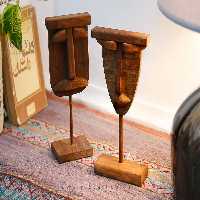 مجسمه چوبی صورتک