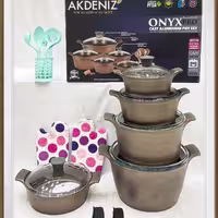 سرویس قابلمه ساخت ترکیه برند 19 پارچه AKDENIZ 
