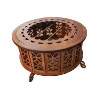 وارمر قوری - به همراه یک عدد شمع وارمر - چوبی - قهوه ای 