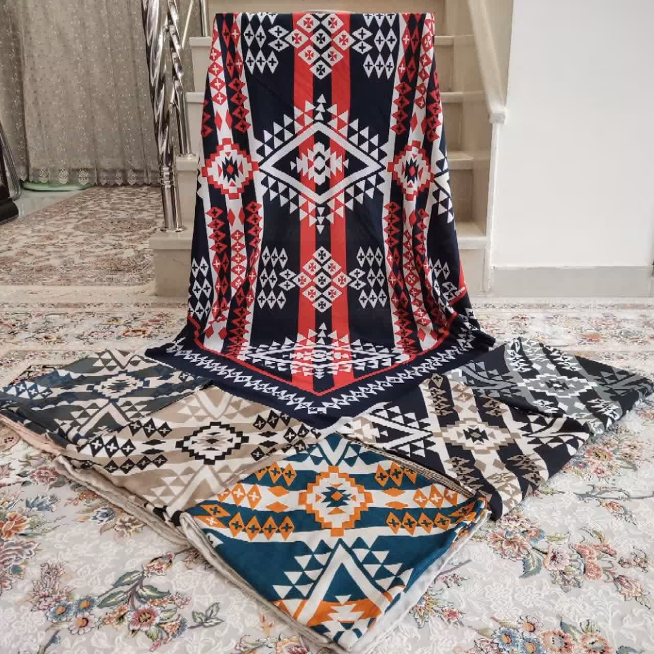 روسری زنانه 8 جنس نخی قواره 140