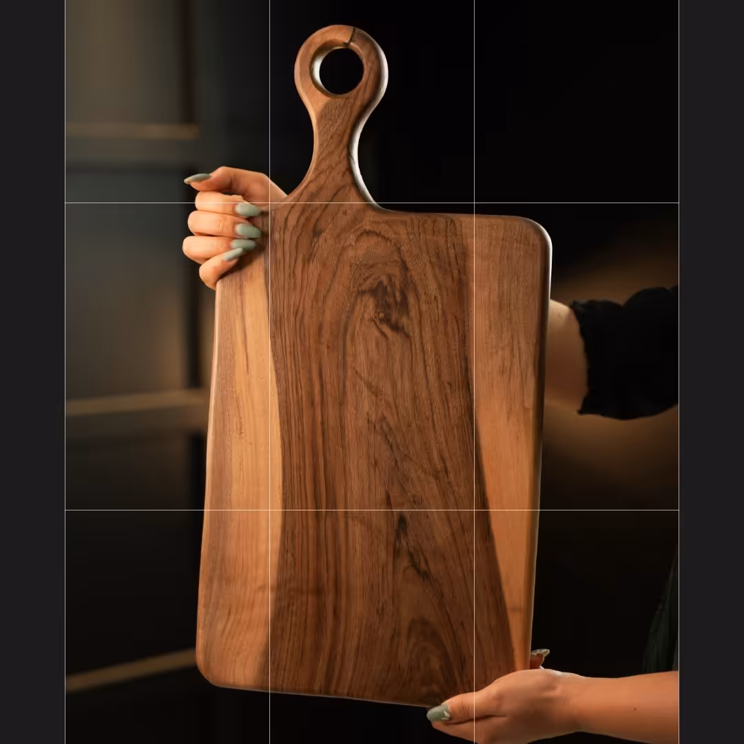 تخته ویژه آشپزی طرح کلاسیک چوب گردو 