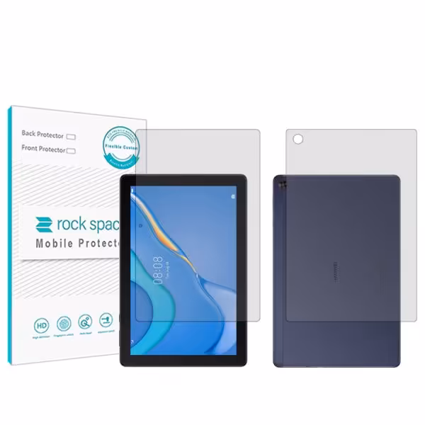 گلس صفحه نمایش و پشت تبلت هوآوی MatePad T 10 مدل نانو هیدروژل شفاف برند راک اسپیس کد LL
