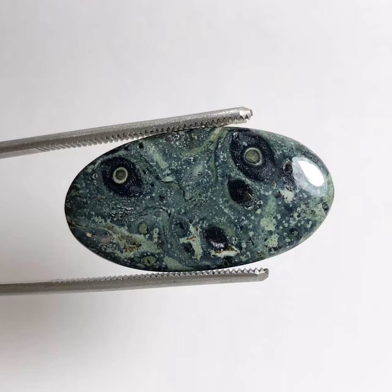 نگین قیمتی استارگلگسی جاسپر طبیعی سبز 240194