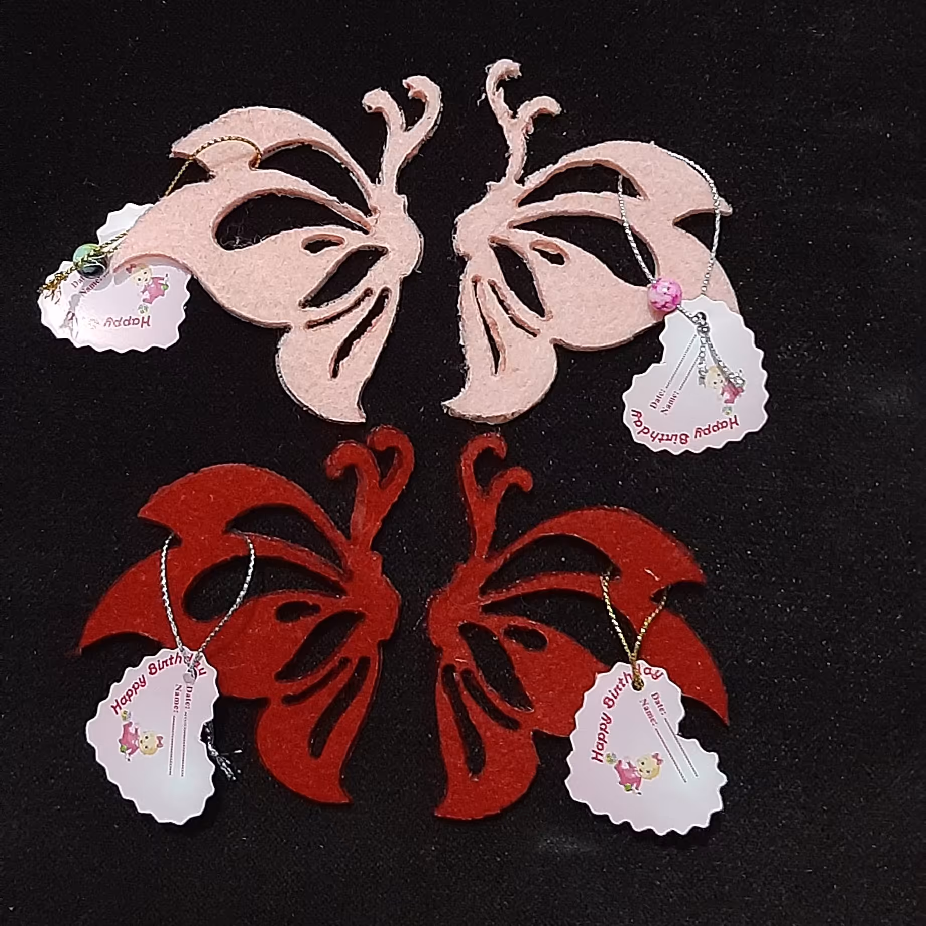 گیفت تولد . پروانه ای . نمدی . جذاب و در جه یک 