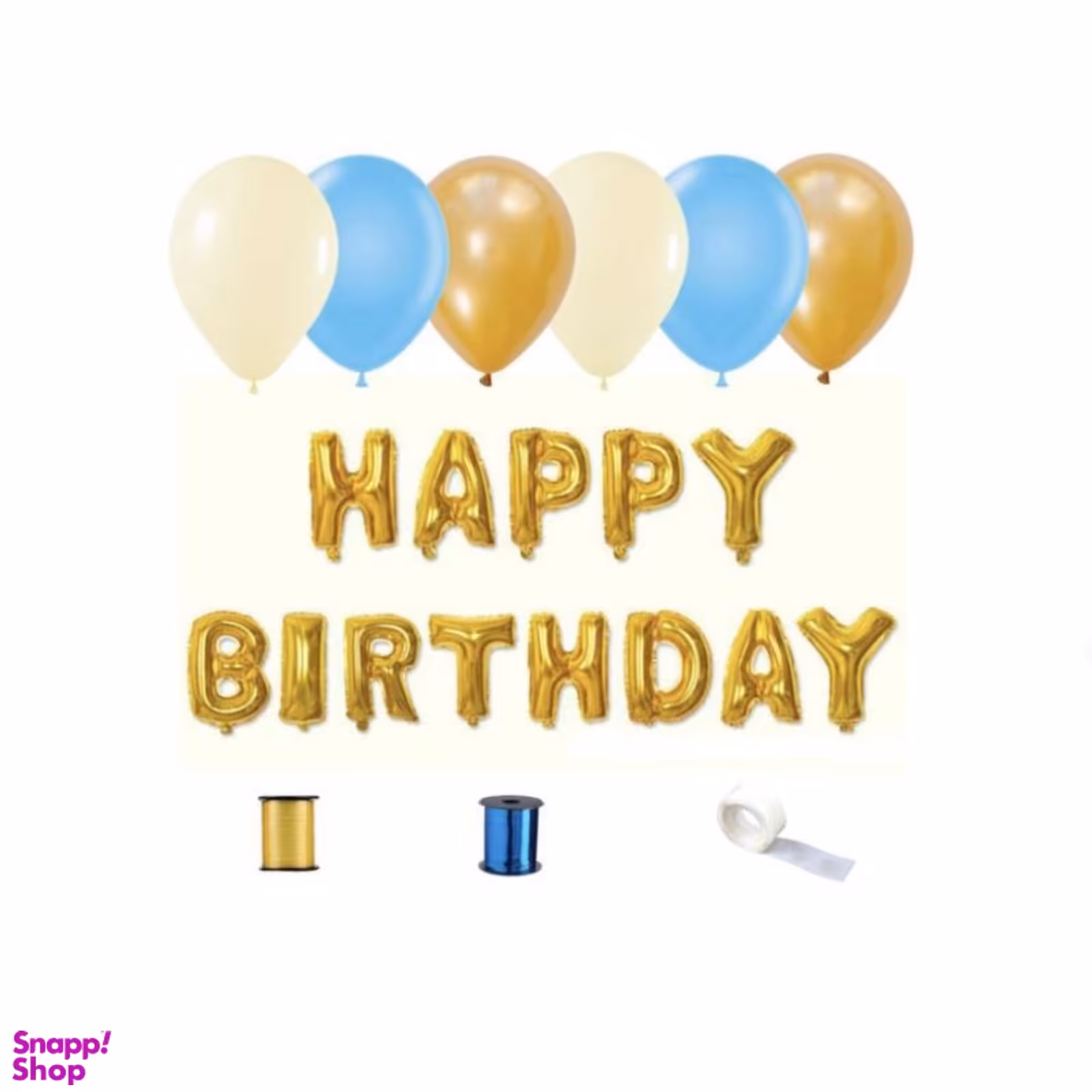 مجموعه 61 عددی بادکنک آرایی مدل هپی برت دی کد 0040