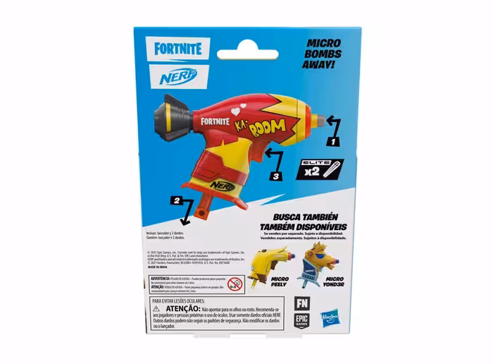 خرید تفنگ فورتنایت نرف Nerf Fortnite Micro Bombs Away با بهترین قیمت