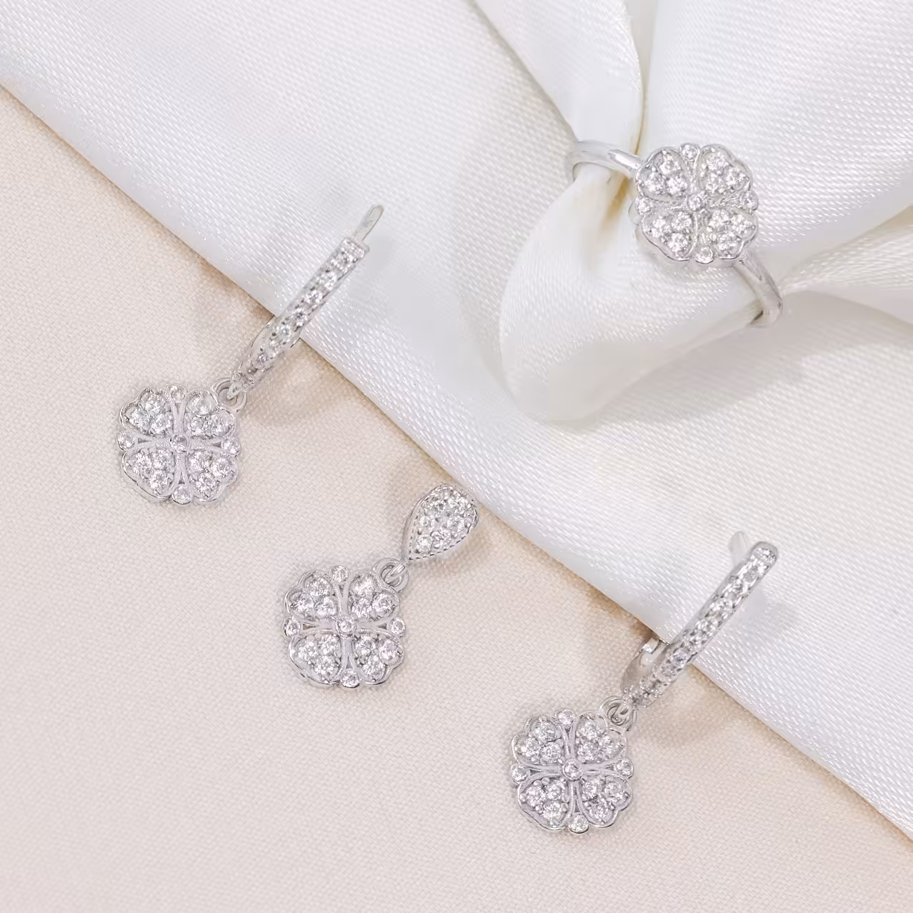 نیم ست نقره میکرو کد S-10241-5.5