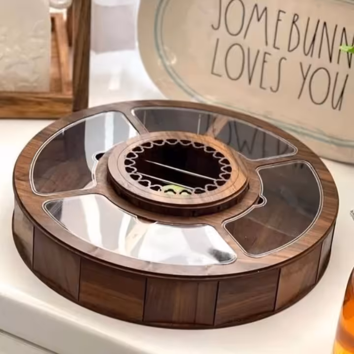 تی بگ وارمردار گرد سایز بزرگ چوبی بسیار با کیفیت  