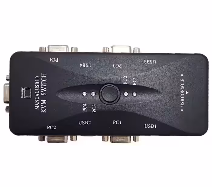 سوییچ چهار پورت KVM دستی USB