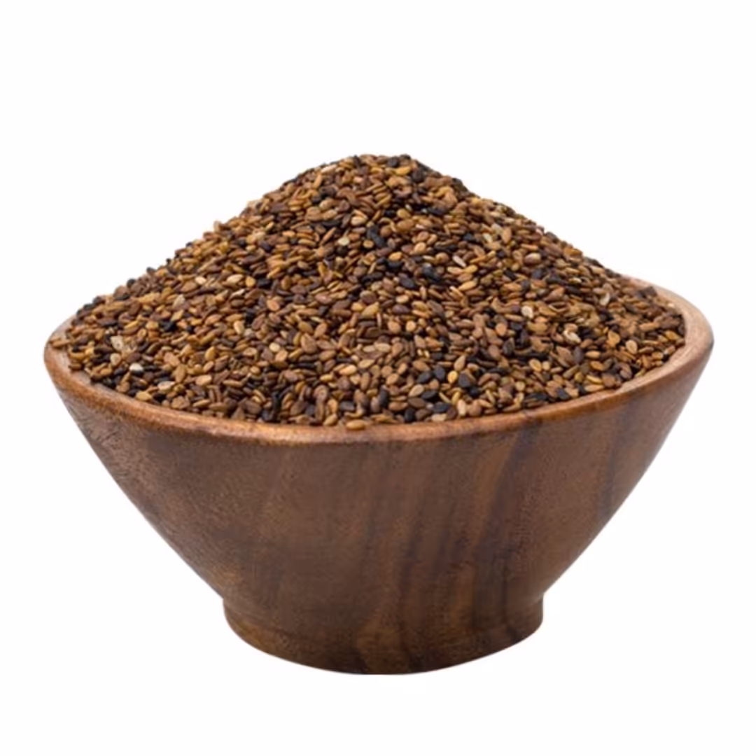 کنجد خام قهوه ای( 250 گرم ) آقای آجیل