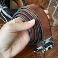 کمربند دو رو چرم درجه یک گاو