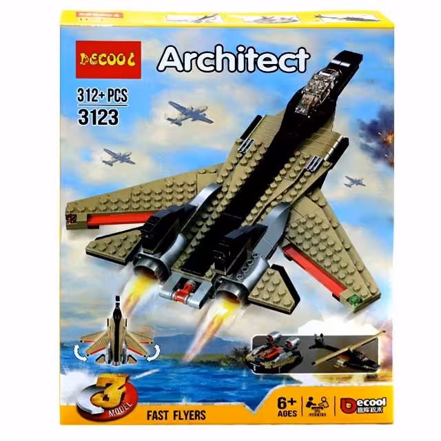 لگو هوایی جت جنگی 3 مدل 312 قطعه 3123 ارسال رایگان 