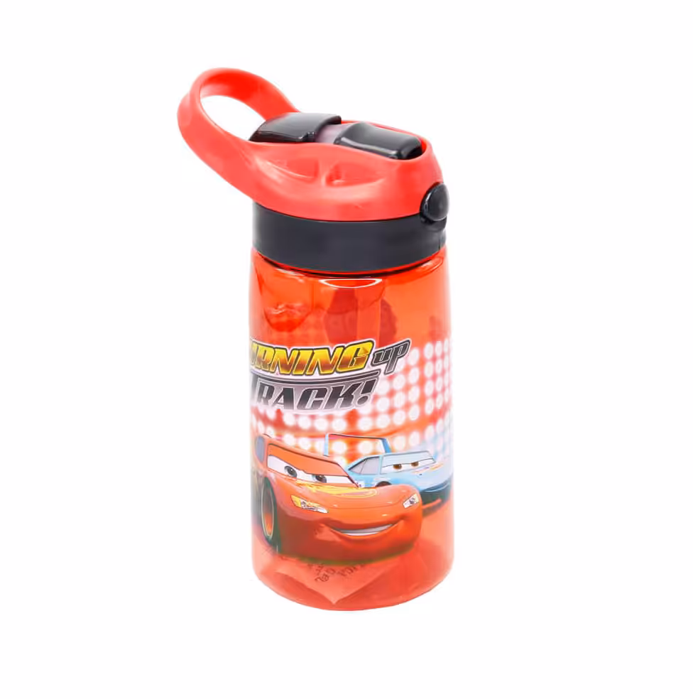 قمقمه نی دار لیدر کارتونی طرح مک کوئین حجم 500 میل