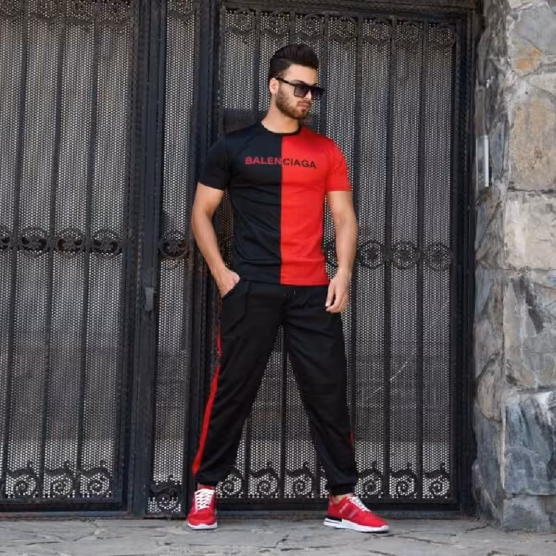 ست تیشرت و اسلش مردانه3                       