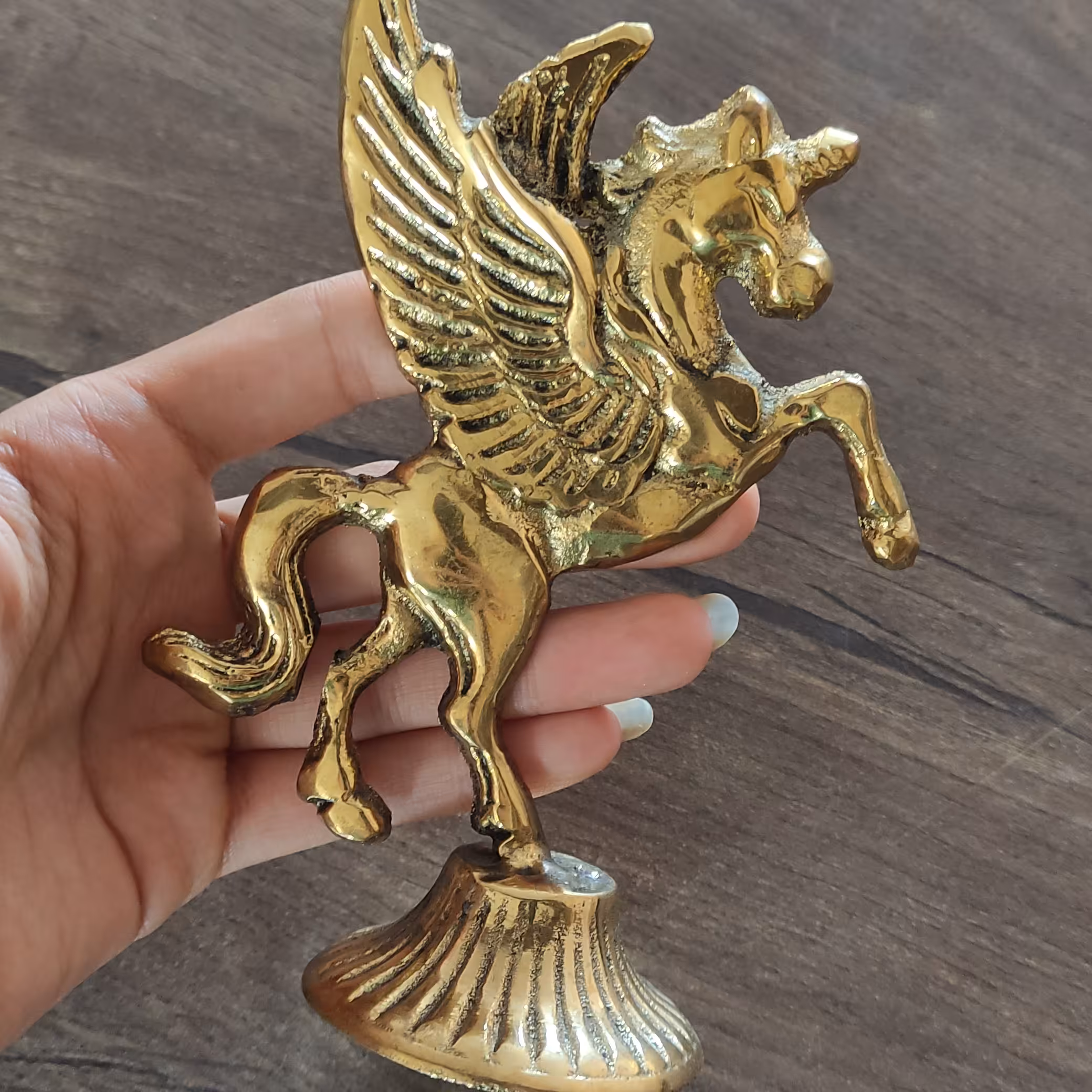 مجسمه اسب بالدار جنس برنج جفتی و تکی