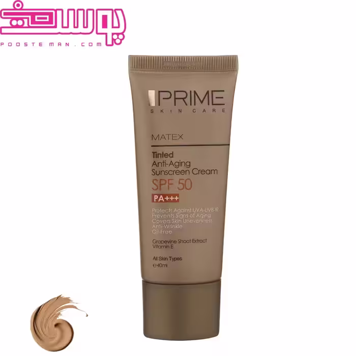 کرم ضد آفتاب جوان کننده رنگی SPF50 پرایم 40 میلی لیتر