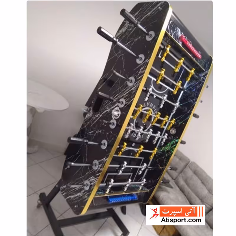 فوتبال دستی هایگلاس رعدنقره ای PVC طلایی S12