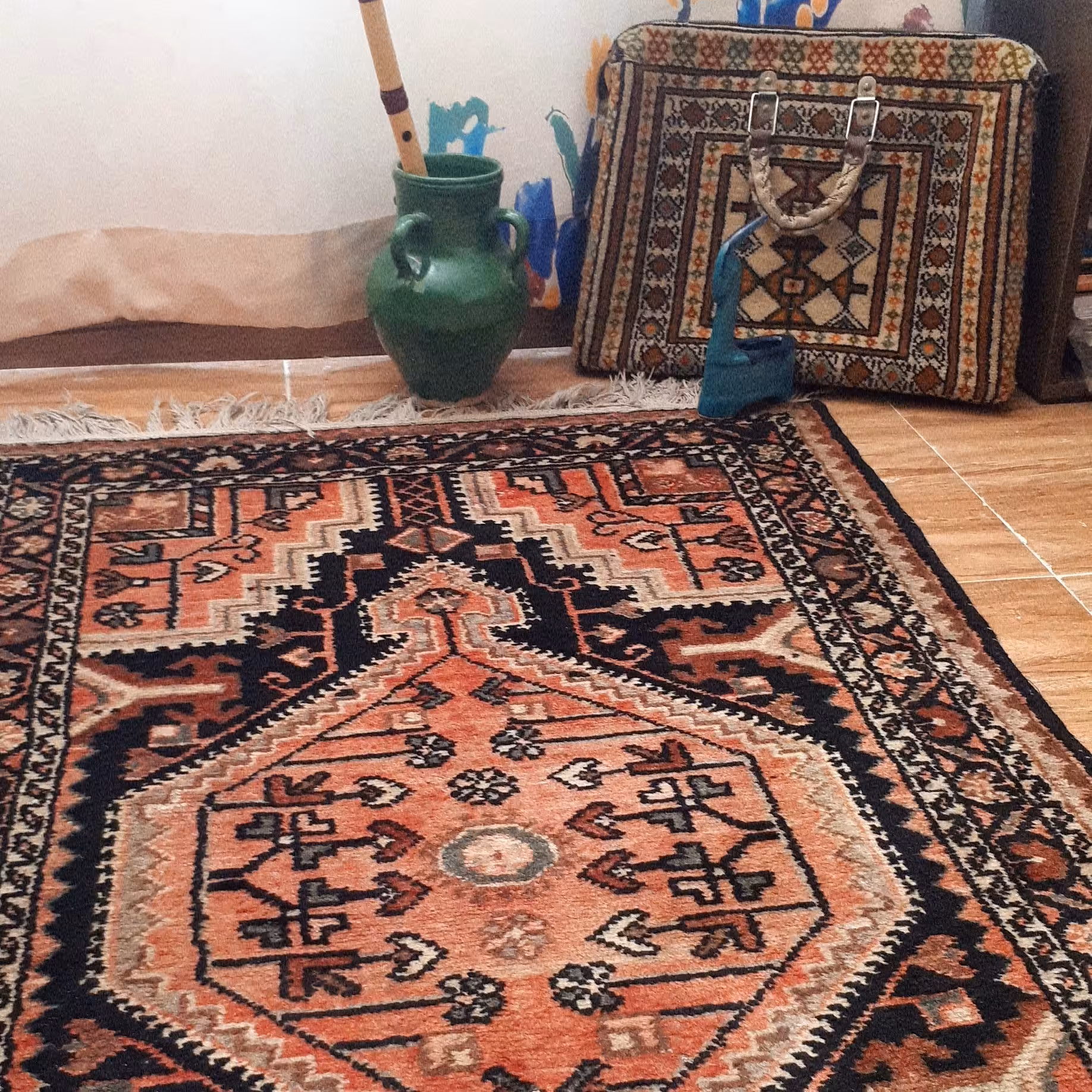 قالیچه آنتیک دستبافت ( دستباف ) (پس کرایه)