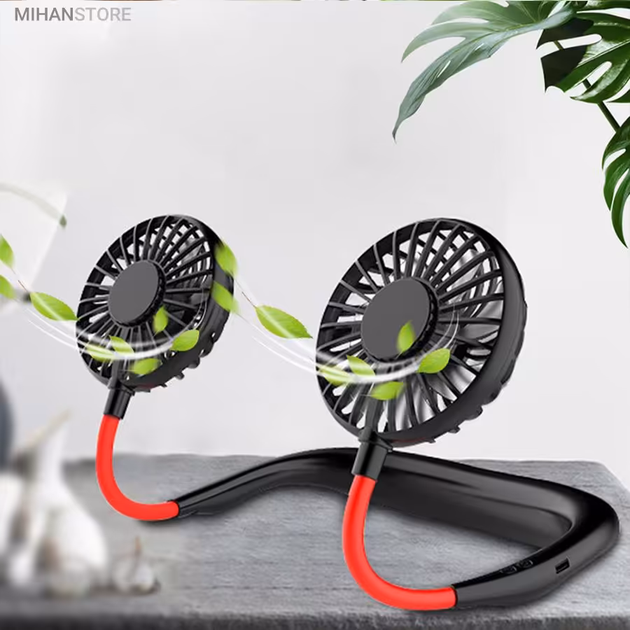 پنکه گردنی شارژی دارای LED