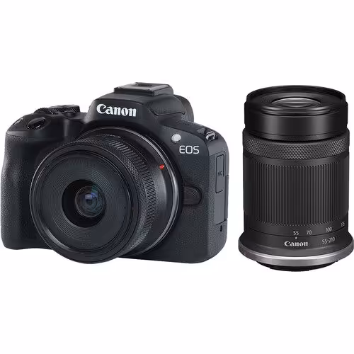 دوربین بدون آینه کانن Canon EOS R50 Mirrorless Camera Kit 18-45mm   55-210mm