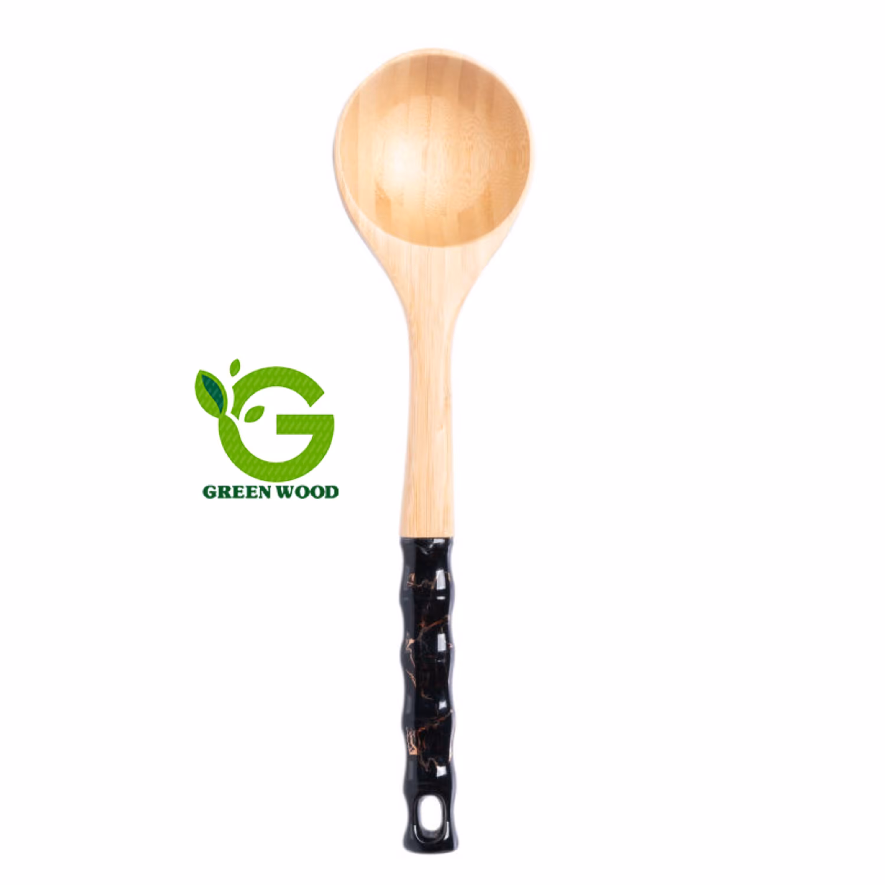 ملاقه آشپزی بامبو دسته سرامیکی مدل ماربل   Black   کد Gw40901002