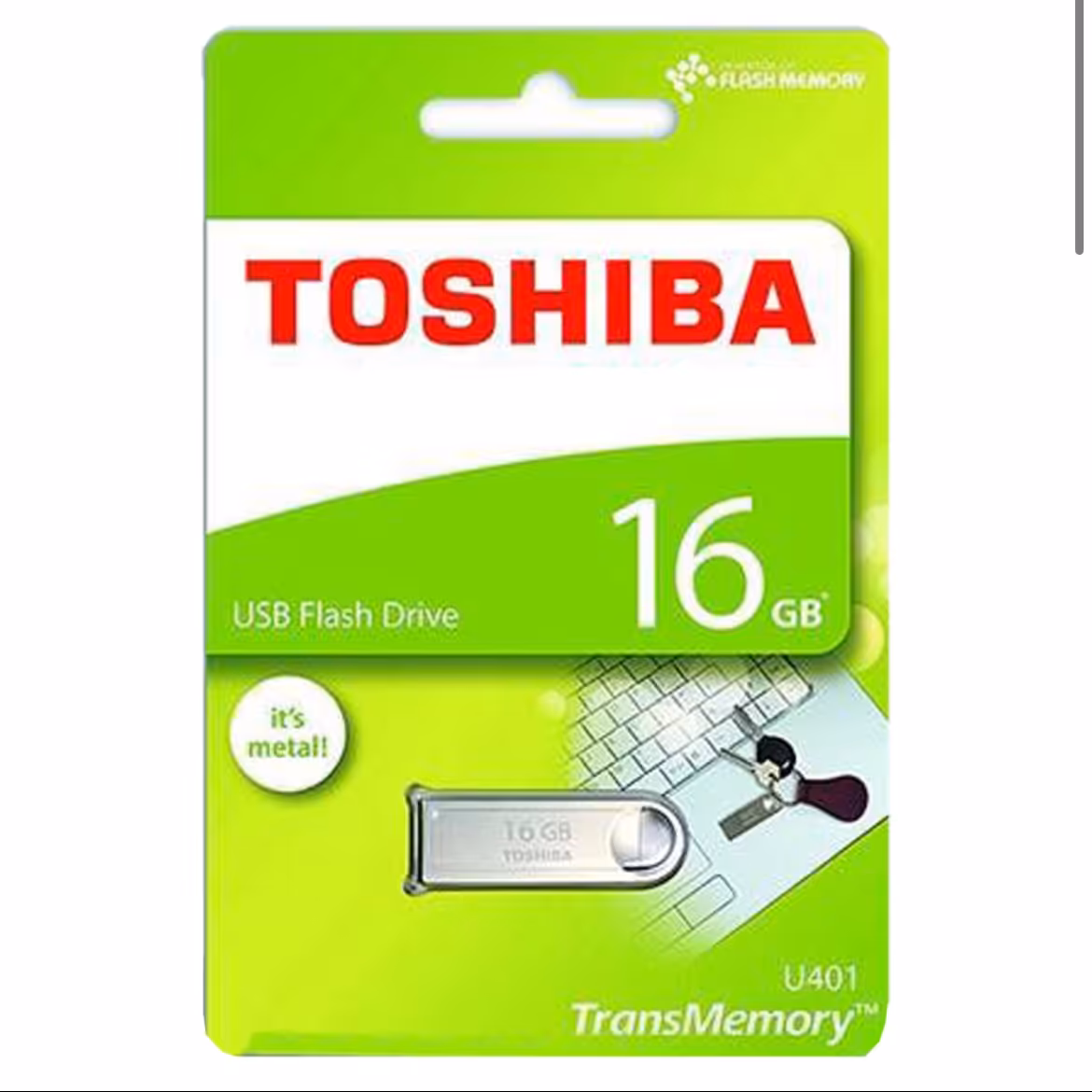 فلش 16 گیگ toshiba مدل 401 گارانتی تعویض مادام العمر