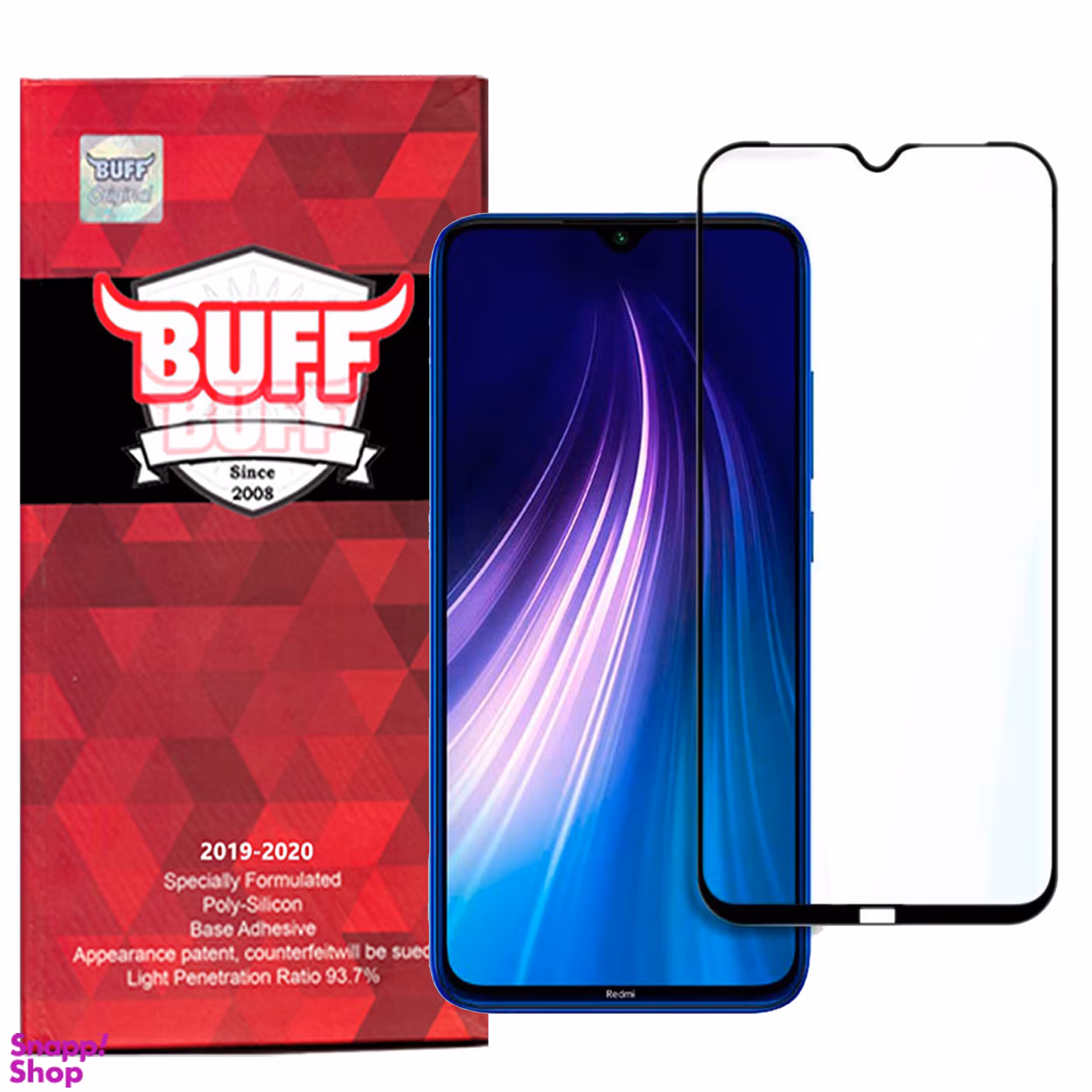 محافظ صفحه نمایش 5D بوف مدل F33 مناسب برای گوشی موبایل شیائومی Redmi Note 8 / Redmi Note 8 2021