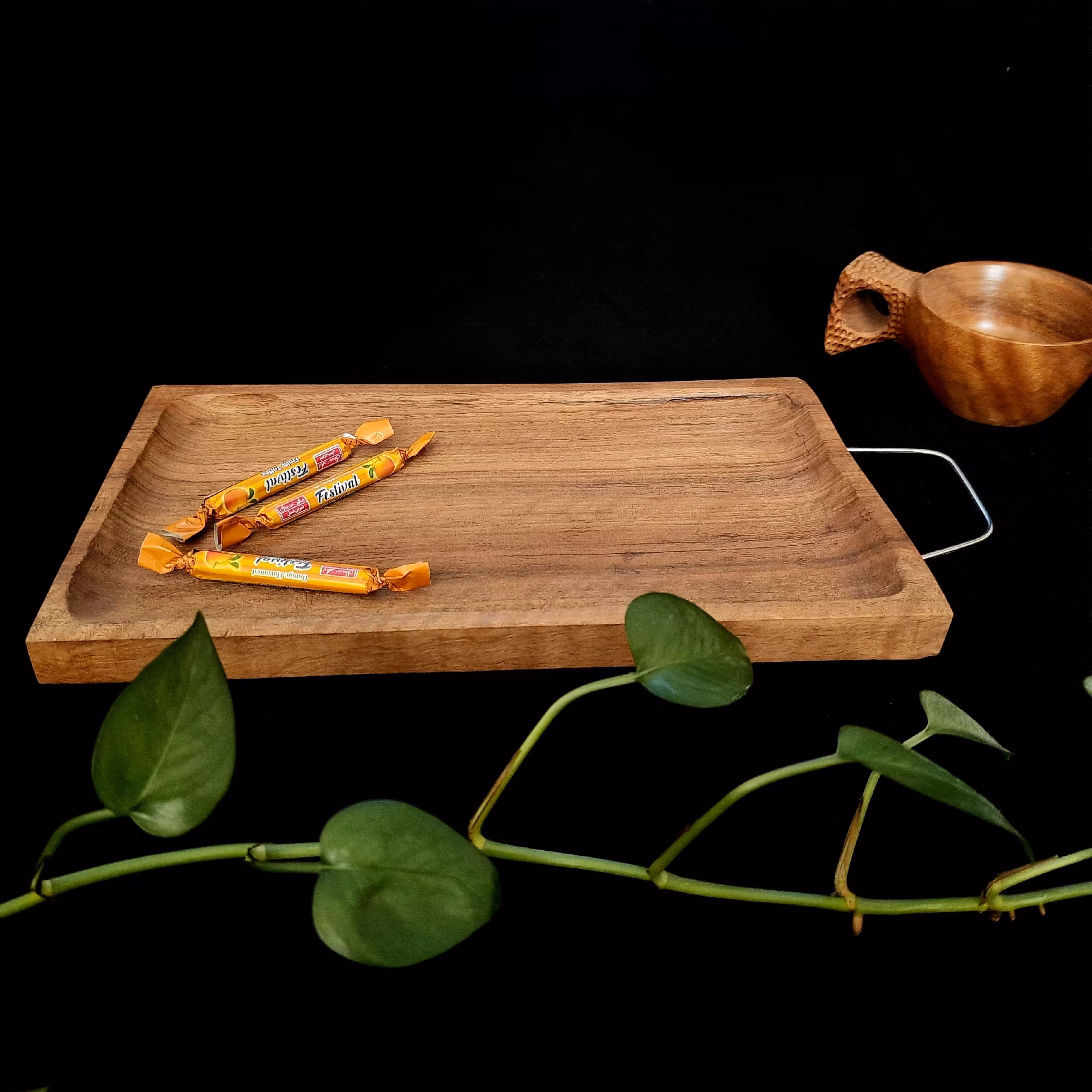 سینی دونفره چوبی