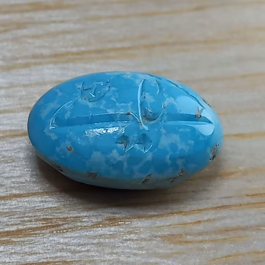 سنگ فیروزه معدنی خطی حکاکی ذکر یا علی