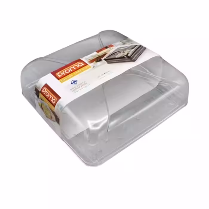 ظرف کریستال یکبار مصرف کیک مدل پروما (کارتن 6 تایی)