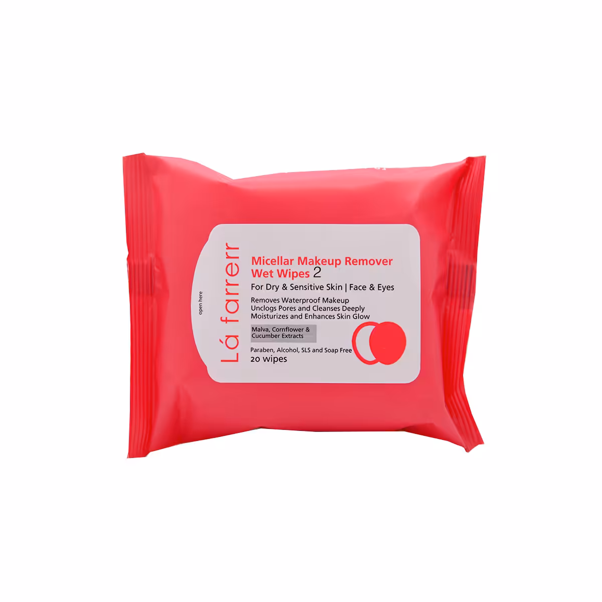 دستمال مرطوب پاک کننده صورت لافارر (مخصوص پوست های خشک و حساس)