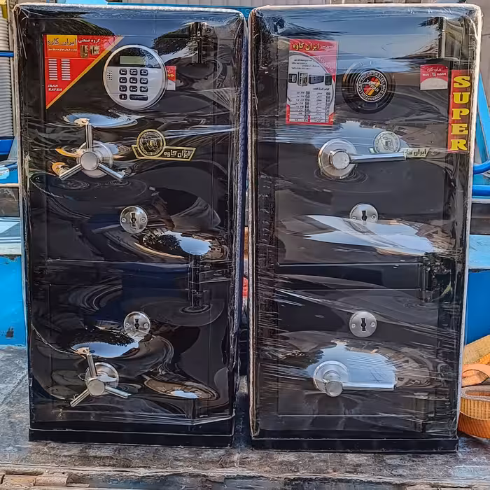 گاوصندوق دو طبقه رمزدار  و ساده (پس کرایه)