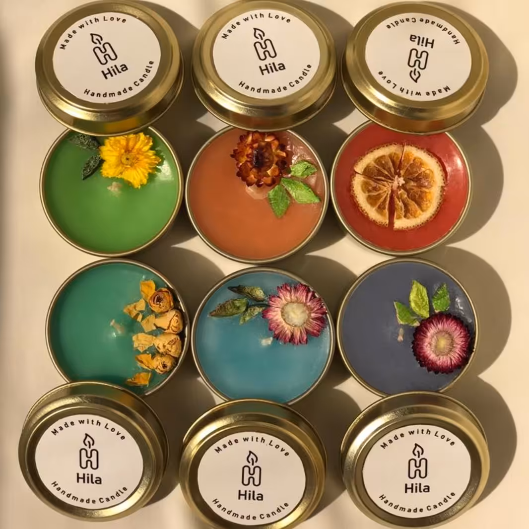 شمع قوطی فلزی