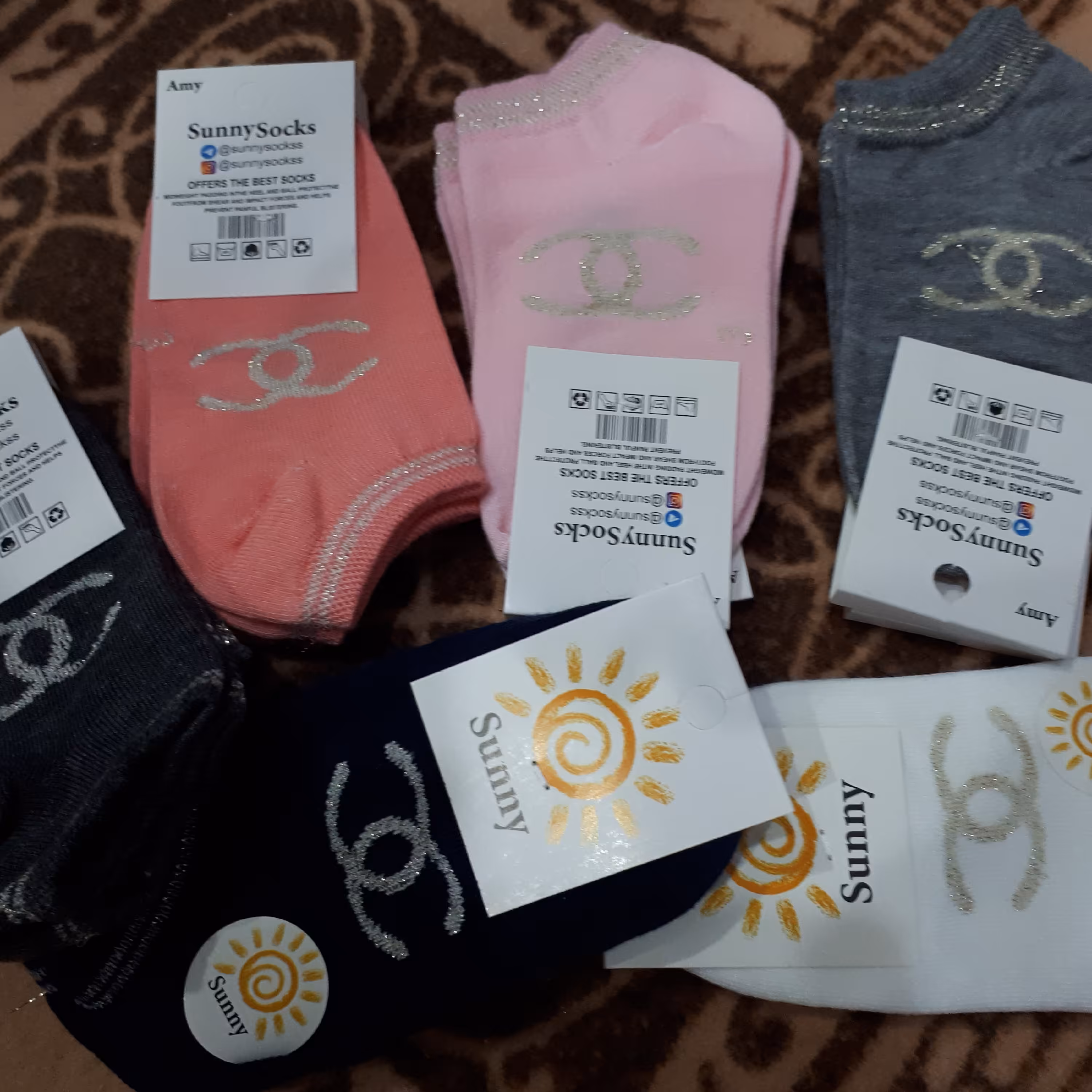 جوراب دخترانه مچی سایز  3 مناسب یک تا 3 سال نرمال کف پا حدود  12 سانت  