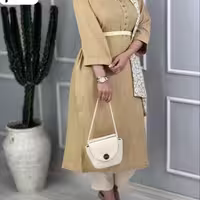 پیراهن روزمره زنانه شانتون اسلپ مدل پیراهن مانتویی شیوا